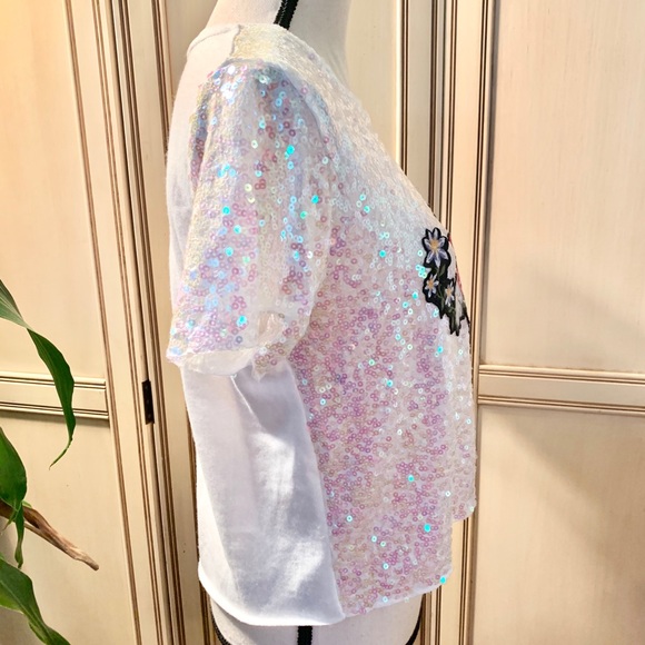 3/$20 Zara Trafaluc sequins top - Picture 3 of 7
